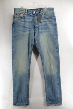 Buck Mason NWT Maverick Slim Jeans Mens 34x34 Japanese Denim Light Wash Blue
